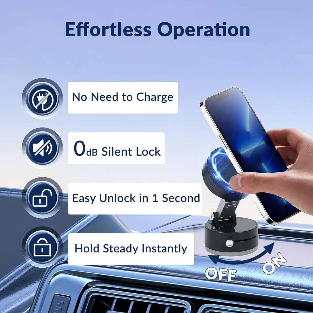 Magnetic Suction Car Phone Mount